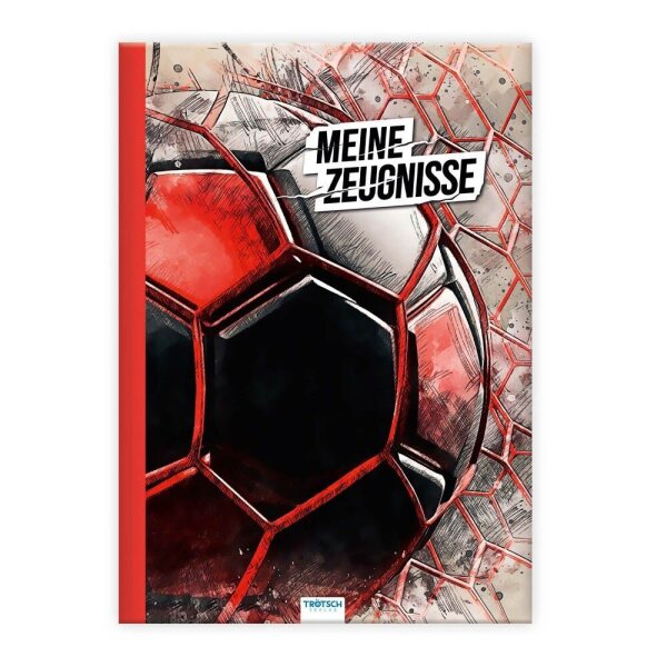 TRÖTSCH VERLAG Zeugnismappe DIN A4, 10 Hüllen Fußball, 1 St.