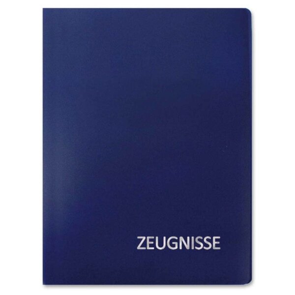 ROTH Zeugnismappe DIN A4, 20 Hüllen blau, 1 St.