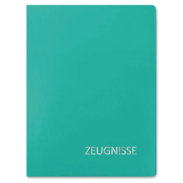 ROTH Zeugnismappe DIN A4, 20 Hüllen türkis, 1 St.