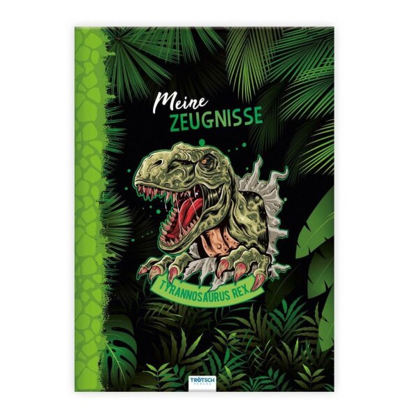 TRÖTSCH VERLAG Zeugnismappe DIN A4, 10 Hüllen Dino, 1 St.