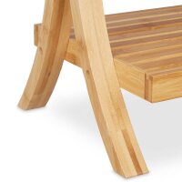 relaxdays Handtuchständer braun/weiß, 1 St.