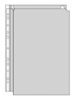 LEITZ Prospekthüllen DIN A4 transparent genarbt 0,17 mm, 5 St.