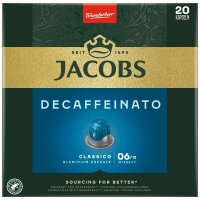 JACOBS DECAFFEINATO Kaffeekapseln, Arabica- und Robustabohnen mild, 20 St.
