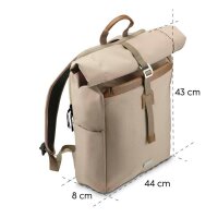 hama Laptop-Rucksack Silvan Recycling-PET beige 22,0 l...