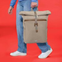 hama Laptop-Rucksack Silvan Recycling-PET beige 22,0 l bis 41,0 cm (16,2 Zoll)