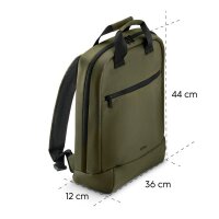 hama Laptop-Rucksack Ultra Lightweight Recycling-PET grün 13,0 l bis 41,0 cm (16,2 Zoll)