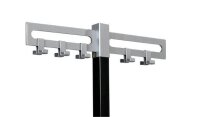 Kerkmann Garderobenhaken mit 5x 2 Haken silber, 5 St.