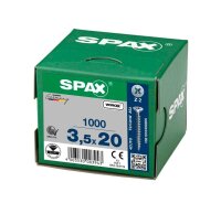 SPAX® Universalschrauben Z2 Senkkopf WIROX 1081010350205 3,5 mm x 20 mm, 1.000 St.