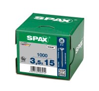 SPAX® Universalschrauben Z2 Senkkopf WIROX 1081010350155 3,5 mm x 15 mm, 1.000 St.
