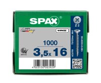SPAX® Universalschrauben Z2 Senkkopf WIROX 1081010350165 3,5 mm x 16 mm, 1.000 St.