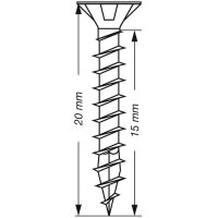SPAX® Universalschrauben Z2 Senkkopf WIROX 1081010450205 4,5 mm x 20 mm, 1.000 St.