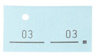 WOLF & APPENZELLER Doppelnummernblöcke 01-100, 101-200, 201-300, 301-400, 401-500, blau, 5 Blöcke