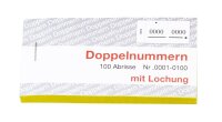 WOLF & APPENZELLER Doppelnummernblöcke 01-100,...