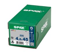 SPAX® Universalschrauben Z2 Senkkopf WIROX 1081010450455 4,5 mm x 45 mm, 500 St.