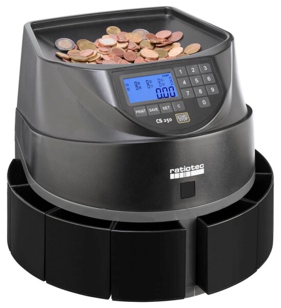 ratiotec Münzzähl- und Sortiermaschine CS 250, 1 St.