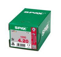 SPAX® Universalschrauben Z2 Halbrundkopf WIROX 0231010400205 4 mm x 20 mm, 1.000 St.