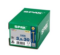 SPAX® Universalschrauben Z2 Senkkopf YELLOX 1081020350305 3,5 mm x 30 mm, 1.000 St.