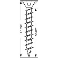 SPAX® Universalschrauben Z2 Senkkopf WIROX 1081010400175 4 mm x 17 mm, 1.000 St.