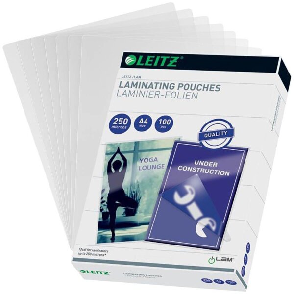 LEITZ Laminierfolien glänzend für A4 250 micron, 100 St.