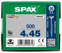 SPAX® Universalschrauben Z2 Senkkopf WIROX 0291010400455 4 mm x 45 mm, 500 St.