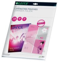 LEITZ Laminierfolien glänzend für A4 125 micron, 25 St.