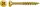 SPAX® Universalschrauben Z2 Senkkopf YELLOX 0291020400505 4 mm x 50 mm, 500 St.
