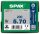 SPAX® Universalschrauben Z2 Senkkopf WIROX 0291010500705 5 mm x 70 mm, 200 St.