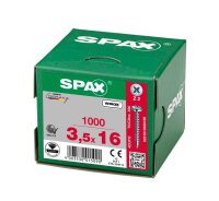 SPAX® Universalschrauben Z2 Halbrundkopf WIROX 0231010350165 3,5 mm x 16 mm, 1.000 St.