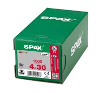 SPAX® Universalschrauben Z2 Halbrundkopf WIROX 0231010400305 4 mm x 30 mm, 1.000 St.