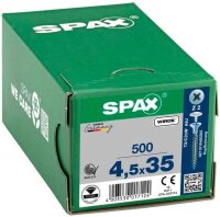SPAX® Universalschrauben Z2 Senkkopf WIROX 0271010450355 4,5 mm x 35 mm, 500 St.