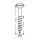 SPAX® Universalschrauben T20 Senkkopf Edelstahl A2 0197000500603 5 mm x 60 mm, 100 St.