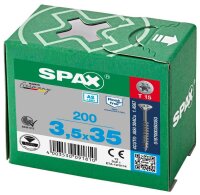 SPAX® Universalschrauben T15 Senkkopf Edelstahl A2 0197000350353 3,5 mm x 35 mm, 200 St.