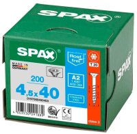 SPAX® Universalschrauben T20 Senkkopf Edelstahl A2 0197000450403 4,5 mm x 40 mm, 200 St.
