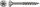SPAX® Universalschrauben T30 Senkkopf Edelstahl A2 0197000600603 6 mm x 60 mm, 100 St.