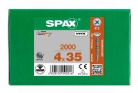 SPAX® Universalschrauben Z2 Rückwandkopf WIROX 0281010400352 4 mm x 35 mm, 2.000 St.