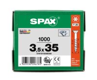 SPAX® Universalschrauben T20 Senkkopf WIROX 0191010350355 3,5 mm x 35 mm, 1.000 St.
