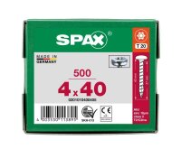 SPAX® Universalschrauben T20 Halbrundkopf WIROX 0201010400405 4 mm x 40 mm, 500 St.