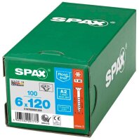 SPAX® Universalschrauben T30 Senkkopf Edelstahl A2 0197000601203 6 mm x 120 mm, 100 St.