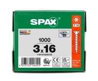 SPAX® Universalschrauben T10 Senkkopf WIROX 1191010300165 3 mm x 16 mm, 1.000 St.