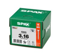SPAX® Universalschrauben T10 Senkkopf WIROX 1191010300165 3 mm x 16 mm, 1.000 St.
