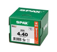 SPAX® Universalschrauben T20 Senkkopf WIROX 1191010400403 4 mm x 40 mm, 200 St.