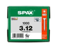 SPAX® Universalschrauben T10 Senkkopf WIROX 1191010300125 3 mm x 12 mm, 1.000 St.