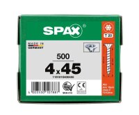SPAX® Universalschrauben T20 Senkkopf WIROX 1191010400455 4 mm x 45 mm, 500 St.