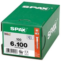SPAX® Universalschrauben T30 Senkkopf WIROX 0191010601005 6 mm x 100 mm, 100 St.