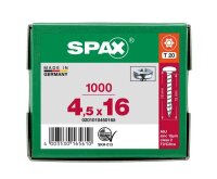 SPAX® Universalschrauben T20 Halbrundkopf WIROX 0201010450165 4,5 mm x 16 mm, 1.000 St.