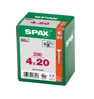 SPAX® Universalschrauben T20 Halbrundkopf WIROX 0201010400203 4 mm x 20 mm, 200 St.