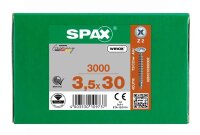 SPAX® Universalschrauben Z2 Rückwandkopf WIROX 0281010350302 3,5 mm x 30 mm, 3.000 St.