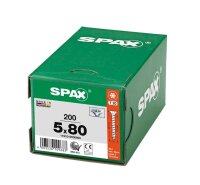 SPAX® Universalschrauben T20 Senkkopf WIROX 1191010500805 5 mm x 80 mm, 200 St.