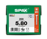 SPAX® Universalschrauben T20 Senkkopf WIROX 1191010500805 5 mm x 80 mm, 200 St.