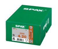 SPAX® Universalschrauben Z2 Rückwandkopf WIROX 0281010400202 4 mm x 20 mm, 2.000 St.